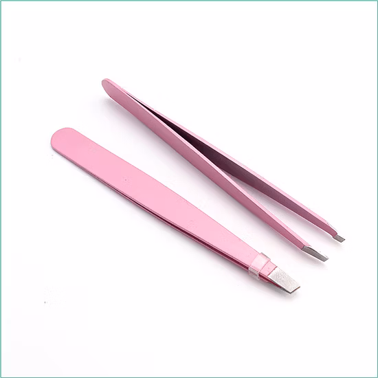 Fashion Makeup Beauty Tools Lash Painting Slant Eyelash Extension Eyebrow Tweezers