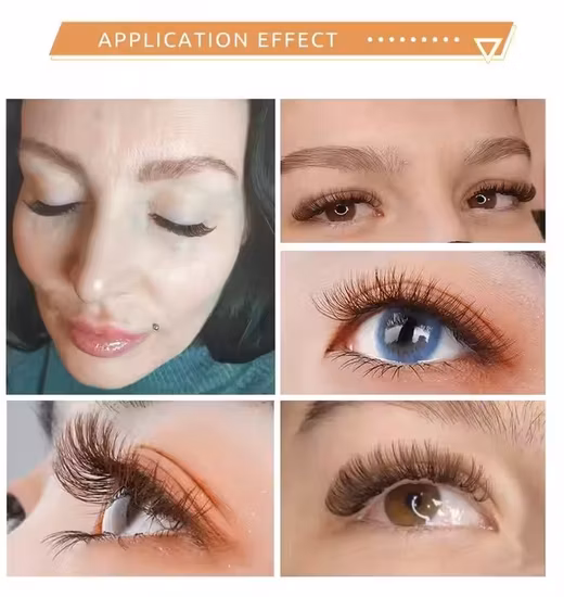 Korean PBT Fiber Ellipse Flat Eyelashes Flat Cashmere Lashes Ellipse Soft Flat Lashes