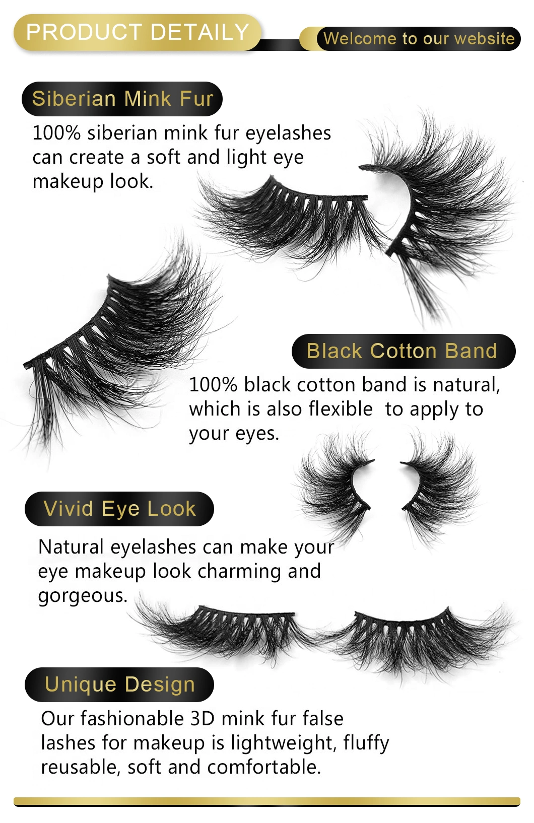 Wholesale Lashes Full Strip Lashes Fluffy 20mm Mink Eyelash 100% 3D Mink Eyelashes Vendor 3D Mink Lashes