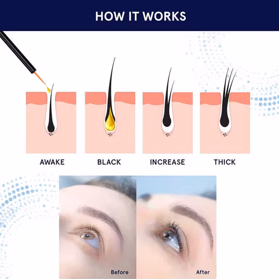 주문 로고 눈 속눈썹 눈썹 길이 부스트 강화제 개인 상표 눈썹 속눈썹 성장 세럼